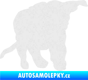 Samolepka Štěňátko 003 pravá Ultra Metalic bílá