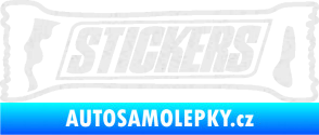 Samolepka Stickers nápis Ultra Metalic bílá