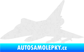 Samolepka Stíhací letoun 005 levá Ultra Metalic bílá