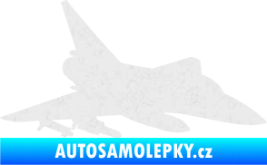 Samolepka Stíhací letoun 005 pravá Ultra Metalic bílá