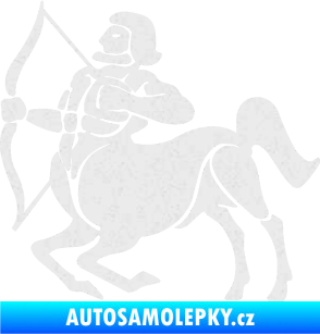Samolepka Střelec 004 levá Ultra Metalic bílá