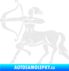 Samolepka Střelec 005 levá Ultra Metalic bílá