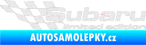 Samolepka Subaru limited edition levá Ultra Metalic bílá