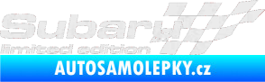 Samolepka Subaru limited edition pravá Ultra Metalic bílá