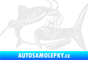 Samolepka Sumec 001 pravá Ultra Metalic bílá