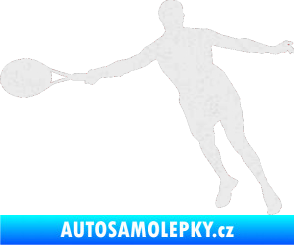 Samolepka Tenista 009 levá Ultra Metalic bílá