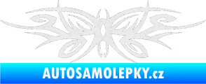 Samolepka Tetování 111 motýl Ultra Metalic bílá