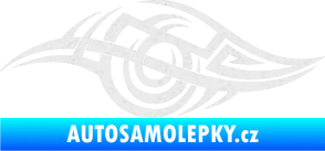 Samolepka Tetování 208 levá Ultra Metalic bílá