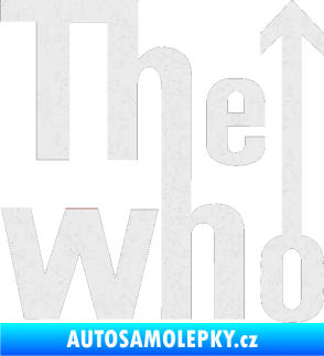 Samolepka The Who Ultra Metalic bílá