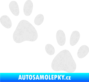 Samolepka Tlapky 011 Ultra Metalic bílá