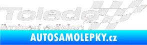 Samolepka Toledo limited edition pravá Ultra Metalic bílá