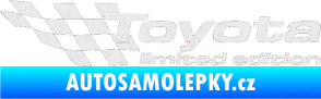 Samolepka Toyota limited edition levá Ultra Metalic bílá