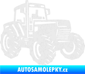 Samolepka Traktor 002 pravá Zetor Ultra Metalic bílá