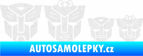 Samolepka Transformers 001 rodinka v autě Ultra Metalic bílá