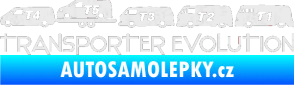 Samolepka Transporter evolution - levá Ultra Metalic bílá