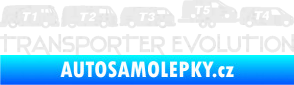 Samolepka Transporter evolution - pravá Ultra Metalic bílá