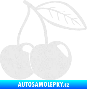 Samolepka Třešně 003 pravá Ultra Metalic bílá