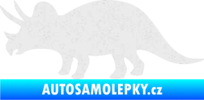 Samolepka Triceratops 001 levá Ultra Metalic bílá