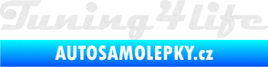 Samolepka Tuning for life nápis Ultra Metalic bílá