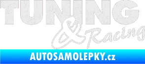 Samolepka Tuning racing 001 Ultra Metalic bílá