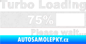Samolepka Turbo loading Ultra Metalic bílá