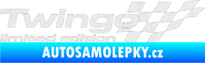 Samolepka Twingo limited edition pravá Ultra Metalic bílá