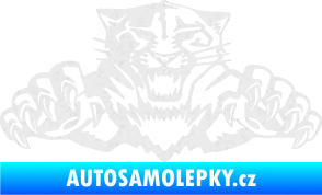 Samolepka Tygr 003 Ultra Metalic bílá