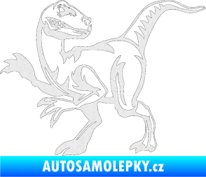 Samolepka Tyrannosaurus Rex 003 levá Ultra Metalic bílá
