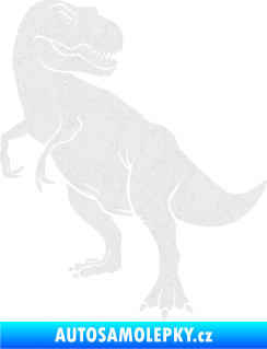 Samolepka Tyrannosaurus Rex 004 levá Ultra Metalic bílá