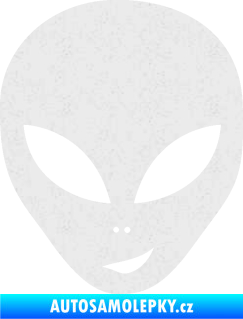 Samolepka UFO 003 pravá Ultra Metalic bílá