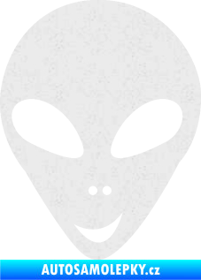 Samolepka UFO 004 levá Ultra Metalic bílá