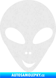 Samolepka UFO 004 pravá Ultra Metalic bílá