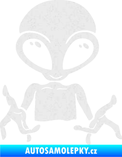 Samolepka UFO 006 pravá Ultra Metalic bílá