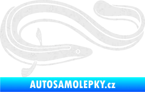 Samolepka Úhoř 001 pravá Ultra Metalic bílá