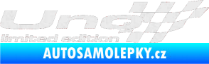 Samolepka Uno limited edition pravá Ultra Metalic bílá