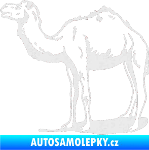Samolepka Velbloud 001 levá Ultra Metalic bílá