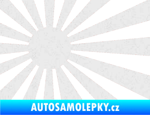 Samolepka Vlajka Japonsko 002 levá JDM Ultra Metalic bílá