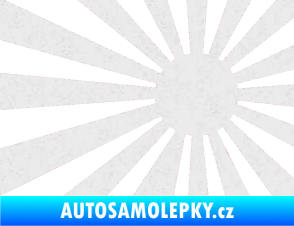 Samolepka Vlajka Japonsko 002 pravá JDM Ultra Metalic bílá