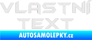 Samolepka Vlastní text - Batman Ultra Metalic bílá