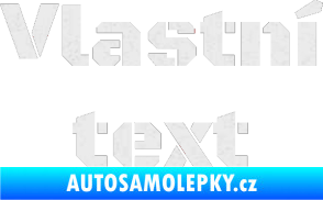 Samolepka Vlastní text - Black Ops Ultra Metalic bílá