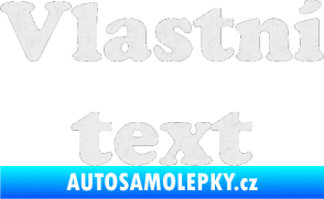Samolepka Vlastní text - Cooper Black Ultra Metalic bílá