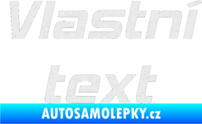Samolepka Vlastní text - Hemi Head Ultra Metalic bílá