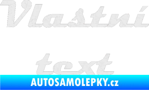 Samolepka Vlastní text - Magneto Ultra Metalic bílá