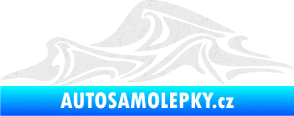 Samolepka Vlny 002 levá moře Ultra Metalic bílá