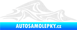 Samolepka Vlny 002 pravá moře Ultra Metalic bílá