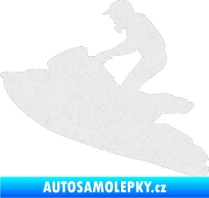 Samolepka Vodní skútr 001 levá Ultra Metalic bílá
