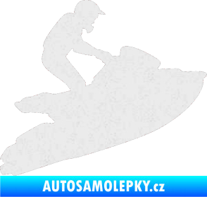 Samolepka Vodní skútr 001 pravá Ultra Metalic bílá