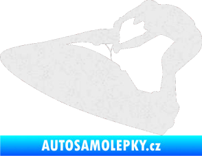 Samolepka Vodní skútr 002 levá Ultra Metalic bílá