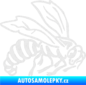 Samolepka Vosa 003 pravá Ultra Metalic bílá