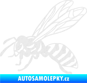 Samolepka Vosa 006 levá Ultra Metalic bílá